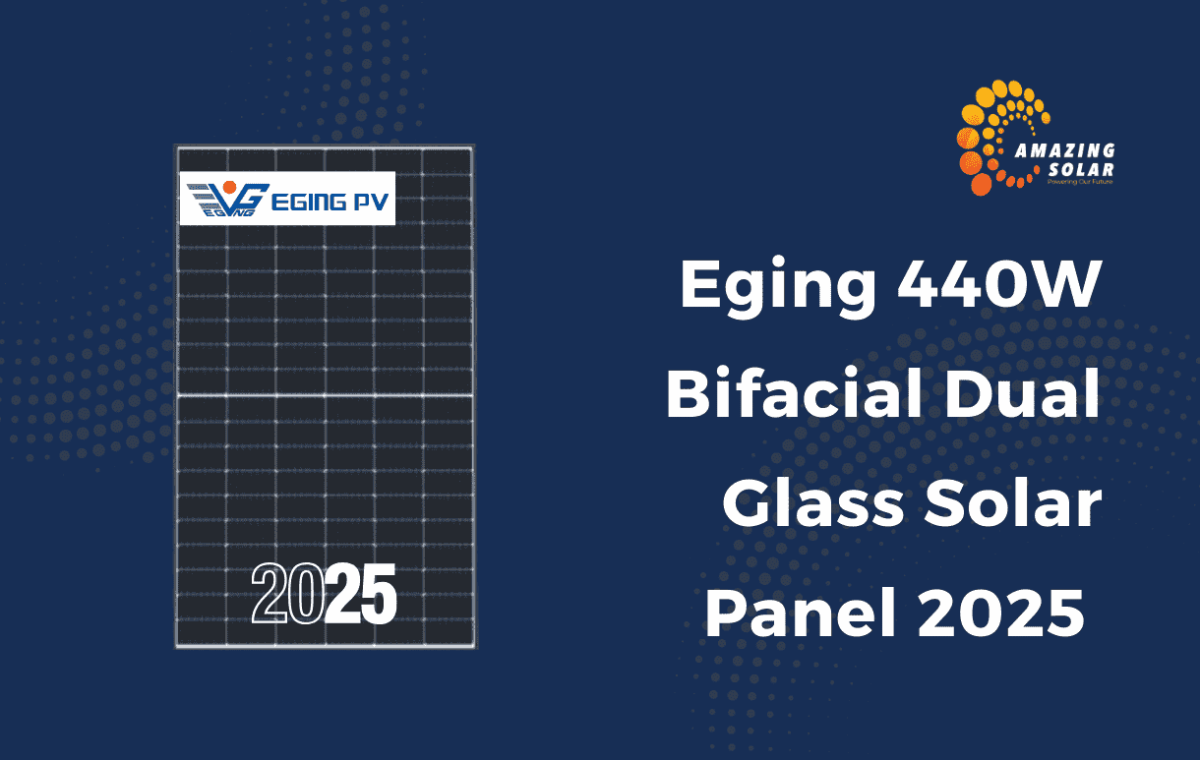 Eging 440W Bifacial Solar Panel