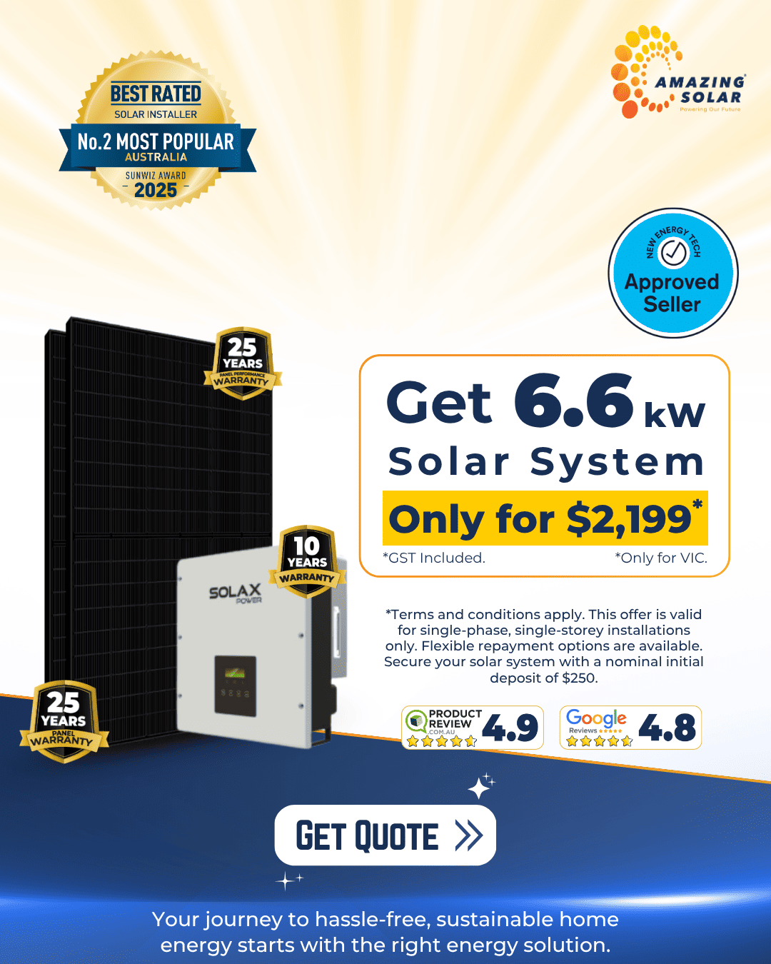 Solar 6.6kWh Deals