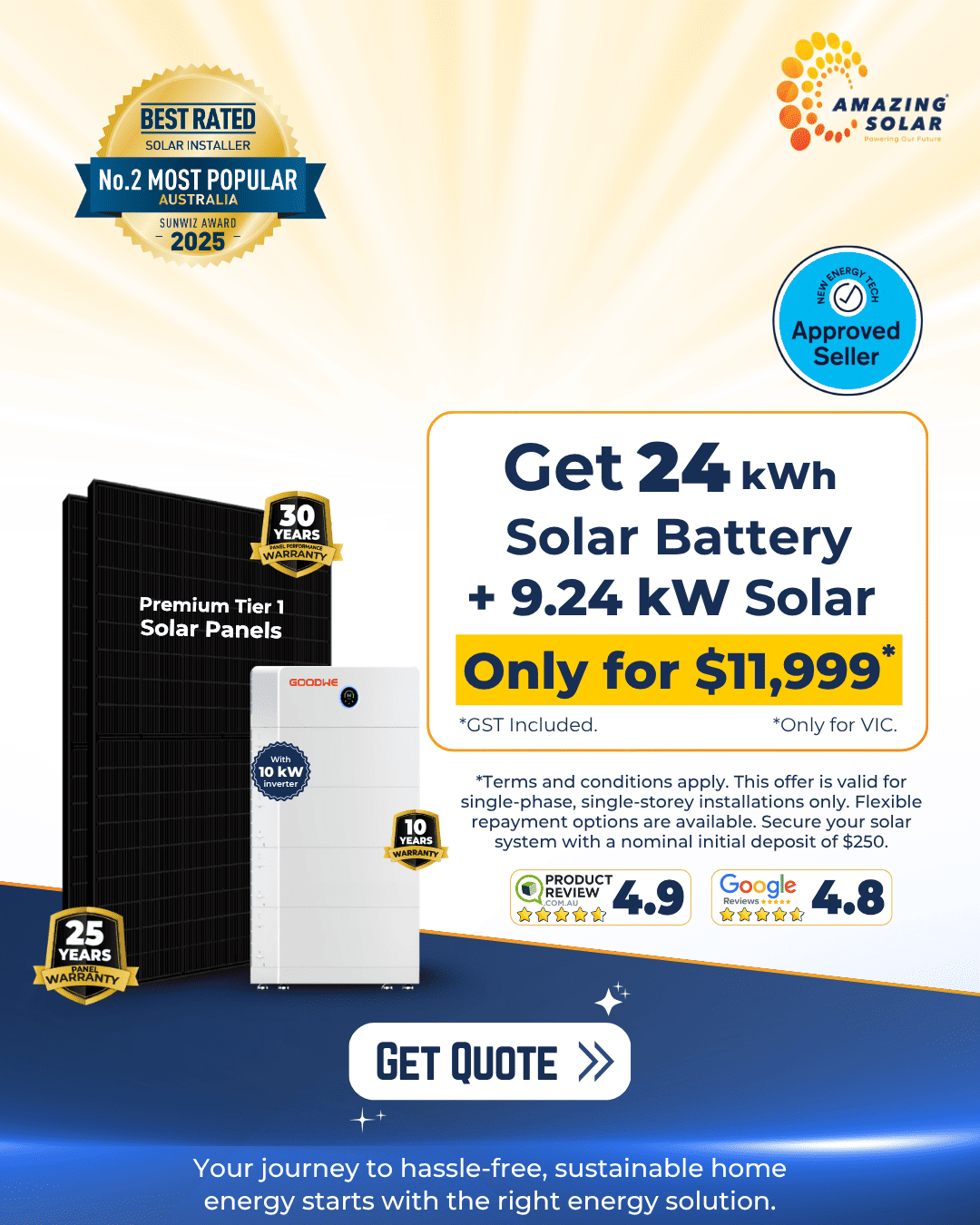 Solar battery 28kWh plus 10.56kWh solar deals