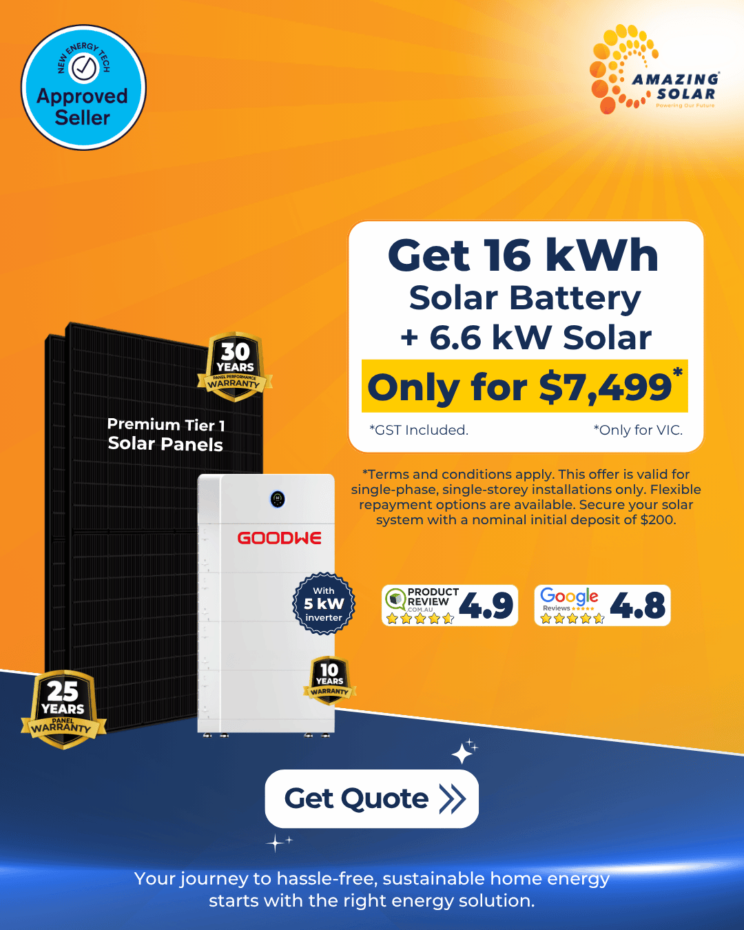 16KW plus 6.6KW Solar Battery 2026
