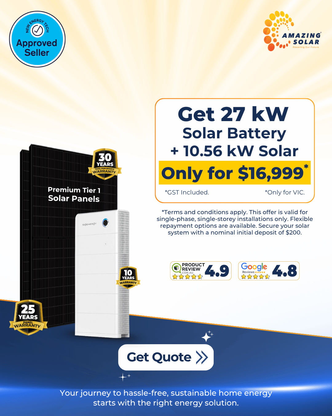 27KW plus 10.56KW Solar Battery 2026