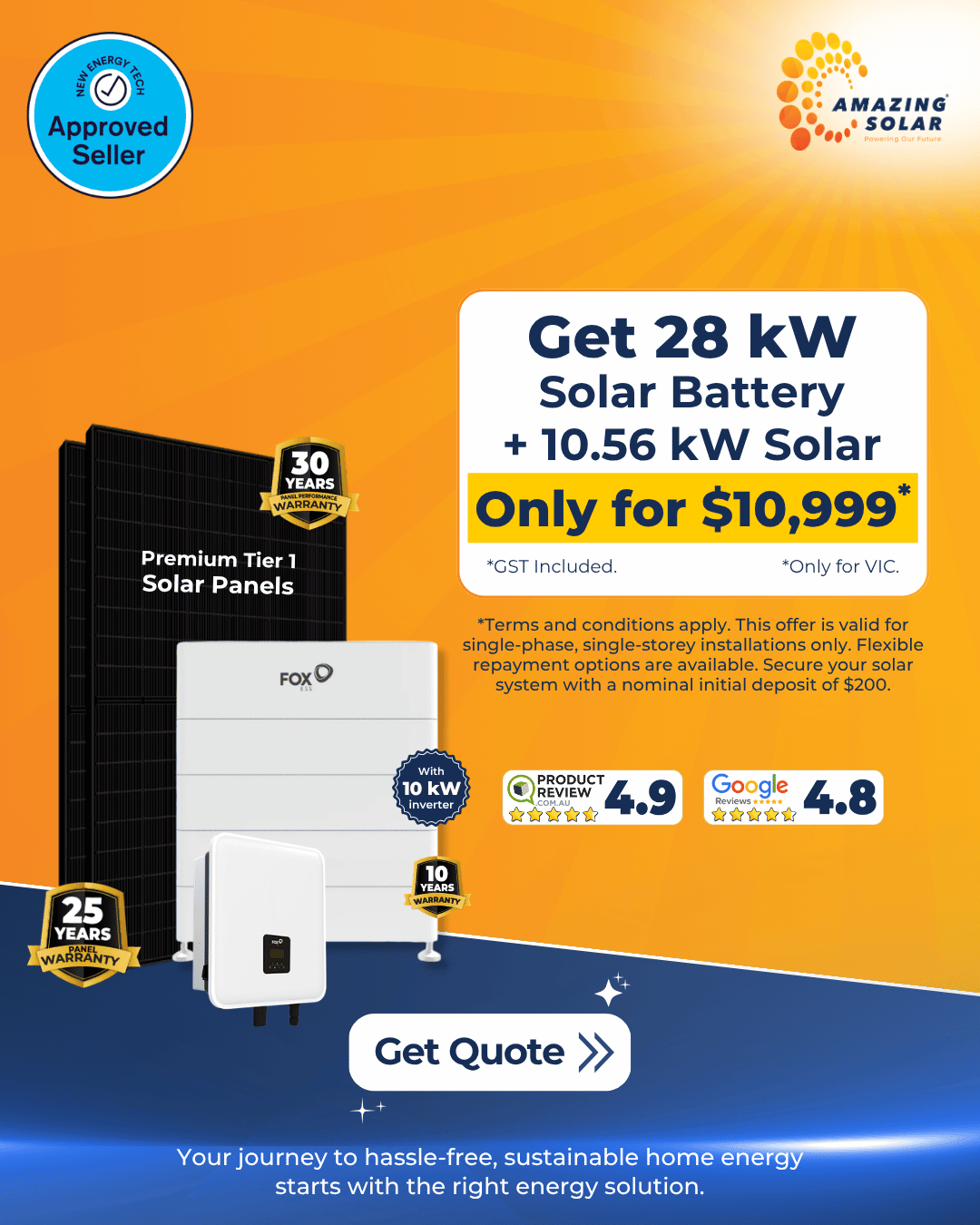 28KW plus 10.56KW Solar Battery 2026