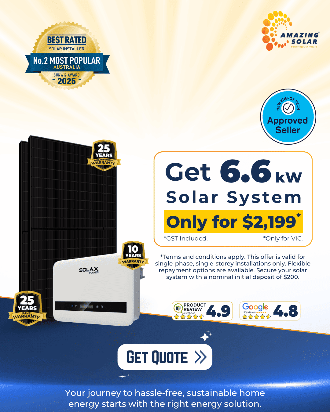 Solar 6.6kWh Deals