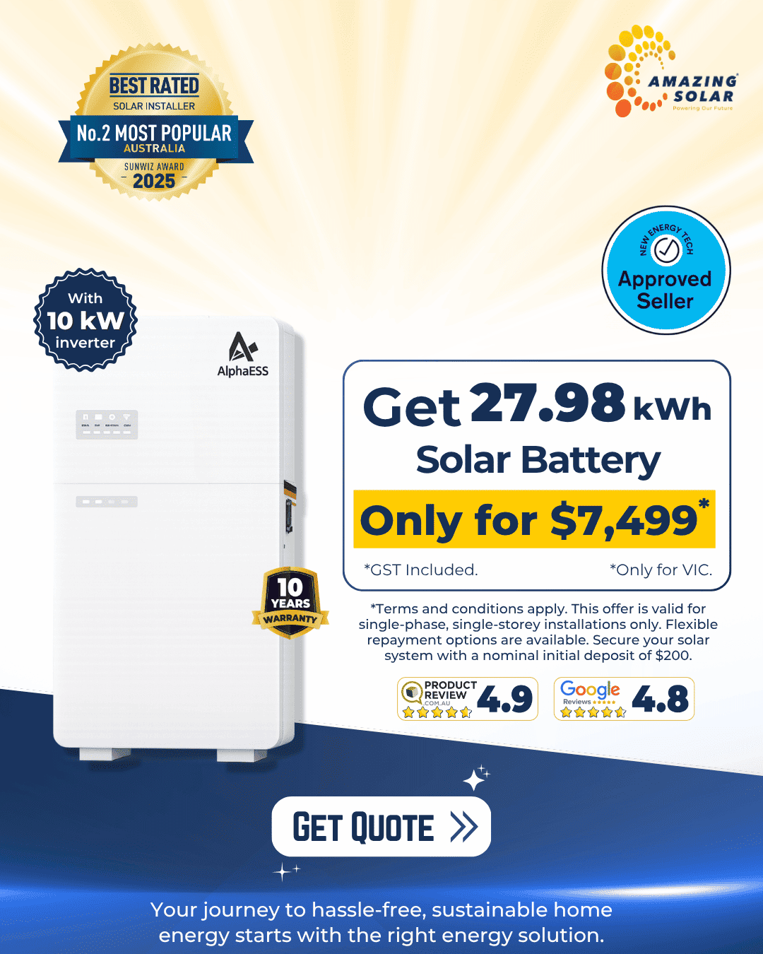 Solar battery Sale 27.98kWh