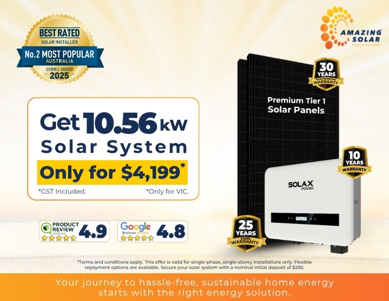 amazing solar 10.5kw solar system deals