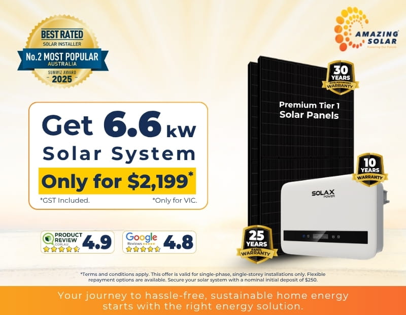 amazing solar 6.6kw solar system deals