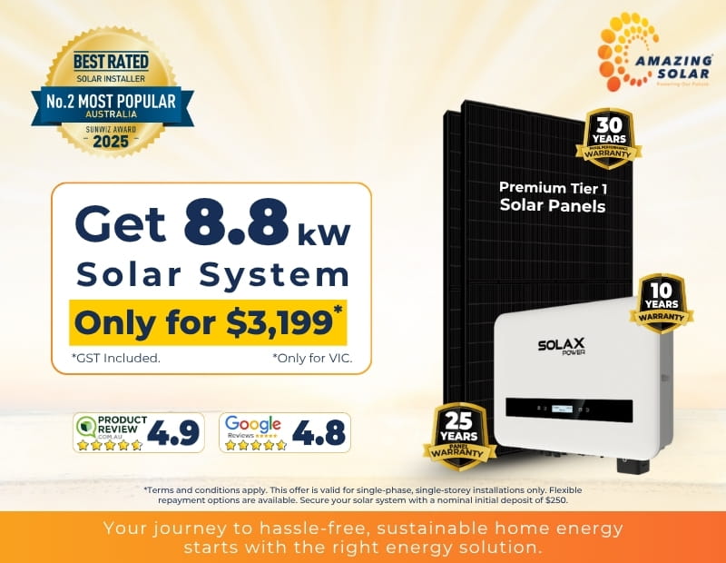 amazing solar 8.8kw solar system deals