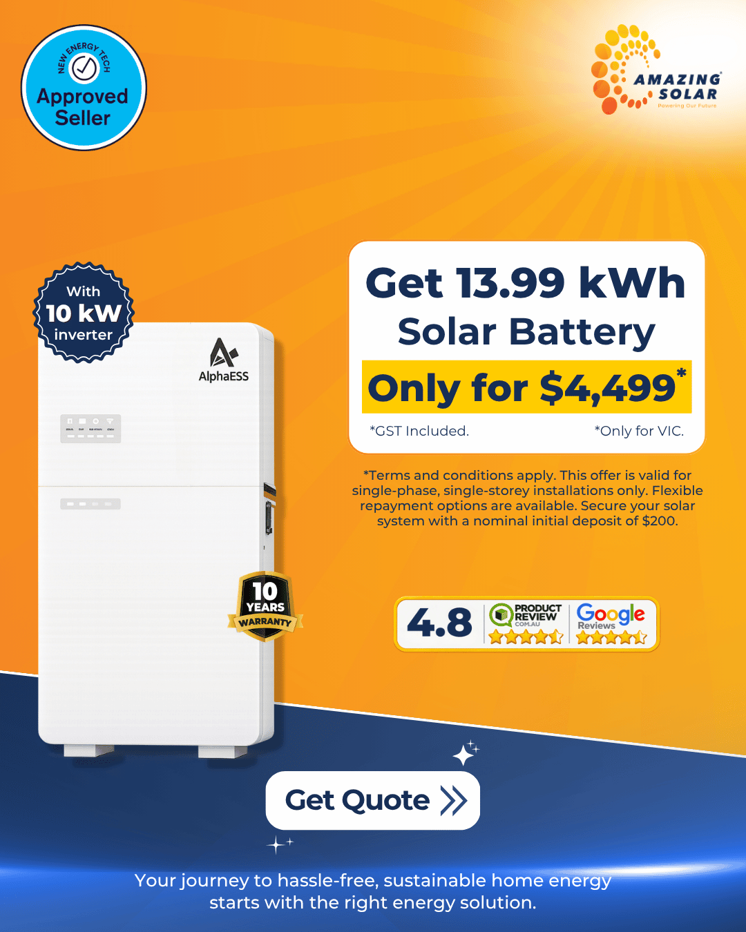 13.99kWh solar battery 2026